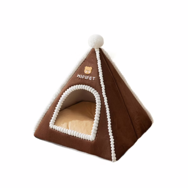 Cozy Pet Tent Bed – Enclosed Cat & Dog House for Fall and Winter, Warm and Secure Design