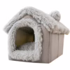 Fully Enclosed Pet House Bed – Foldable Insulated Cat Villa & Cozy Dog Nest for Small to Medium Pets