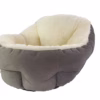 High-Back Pet Bed – Deep Sleep Lychee Texture Nest for Cats & Dogs | All-Season Crate Mat