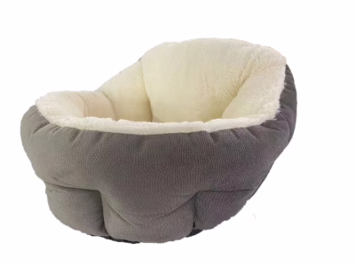High-Back Pet Bed – Deep Sleep Lychee Texture Nest for Cats & Dogs | All-Season Crate Mat
