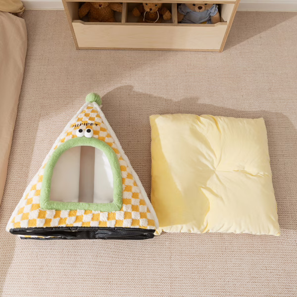Cozy Pet Tent Bed – Enclosed Cat & Dog House for Fall and Winter, Warm and Secure Design