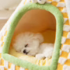 Cozy Pet Tent Bed – Enclosed Cat & Dog House for Fall and Winter, Warm and Secure Design