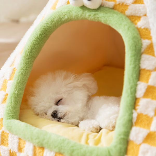 Cozy Pet Tent Bed – Enclosed Cat & Dog House for Fall and Winter, Warm and Secure Design